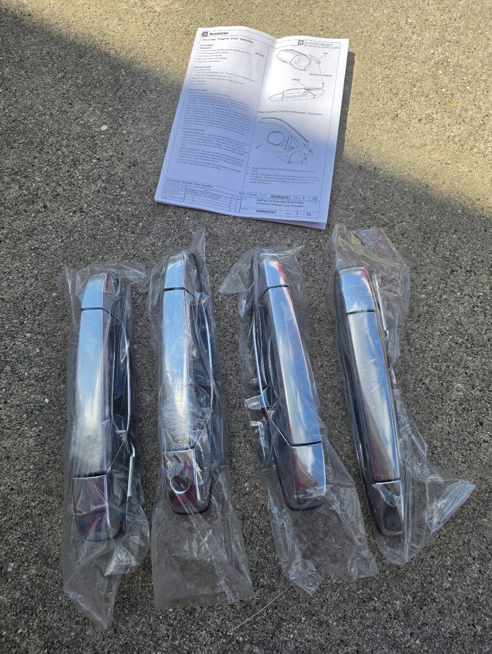 🌟 Chrome Exterior Door Handle Set for 2007-2014 GMC YUKON - 4 Pieces 🌟
